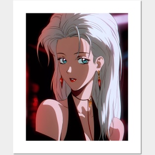 Anime Girl - Blondie - AI Posters and Art